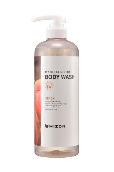 Mizon Tusfürdő Peach My Relaxing Time (Body Wash) 800 ml