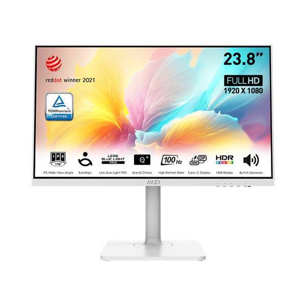 MSI Monitor Business Modern MD2412PW 23,8" FHD, 1920x1080, IPS, 100Hz,
1000:1 CR, 300cd/m2, 1ms, HDMI, USB-C, White