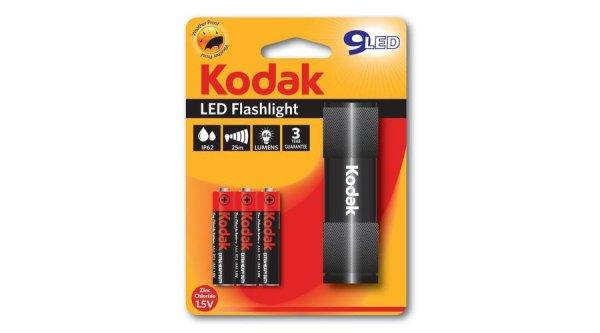 Kodak Elemlámpa 9 x LED (+3AAA) fekete