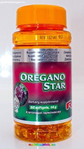 Oregano Star 60 db lágyzselatin kapszula, epe, vénák, máj, emésztés,
légutak - StarLife