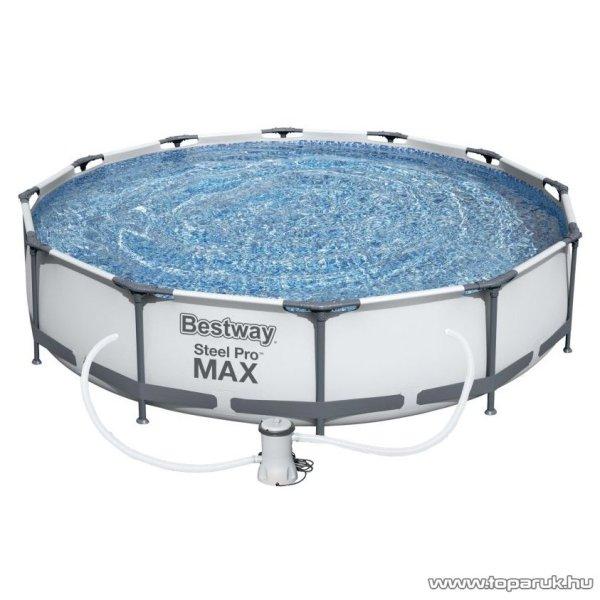 Bestway Steel Pro Max BAHAMA Superior Fémvázas kerti medence vízforgatóval,
366 x 76 cm