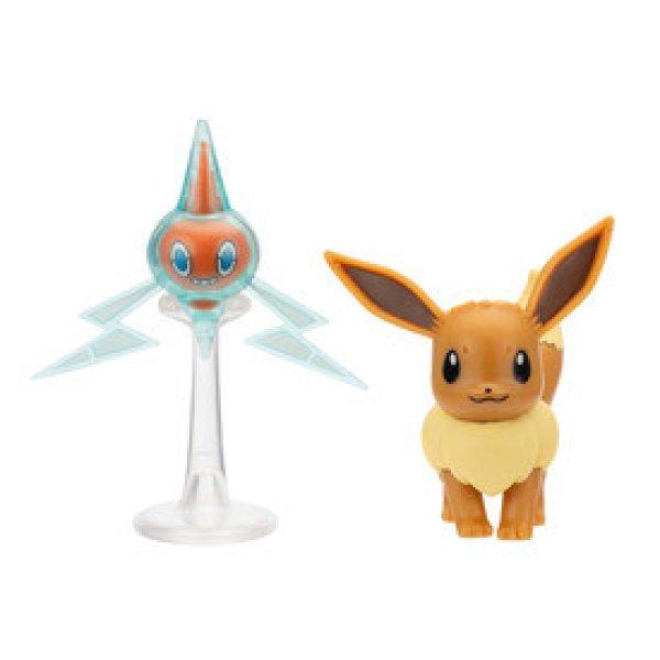 Pokémon Mini figura csomag - Eevee   Rotom