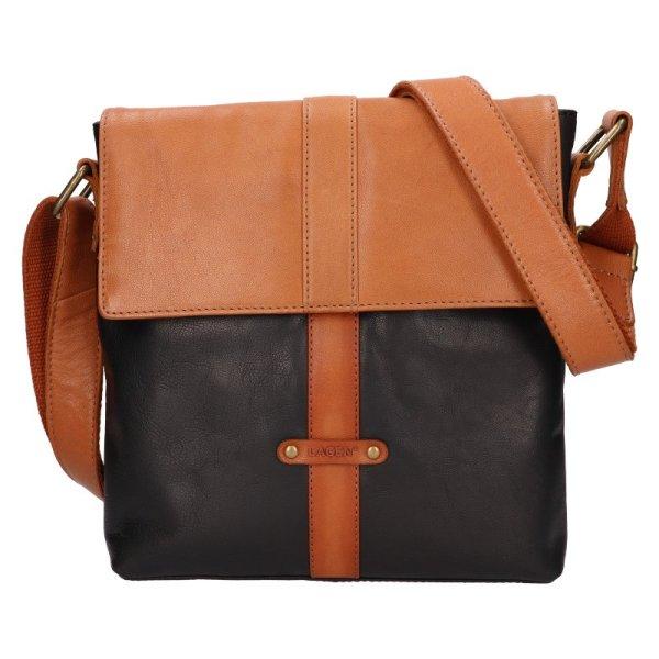 Lagen Női bőr crossbody kézitáska BLC/4576/22 BLK/CGN