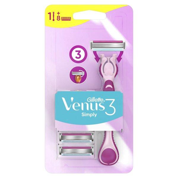 Gillette Borotva Simply Venus 3 + 8 tartalék fej