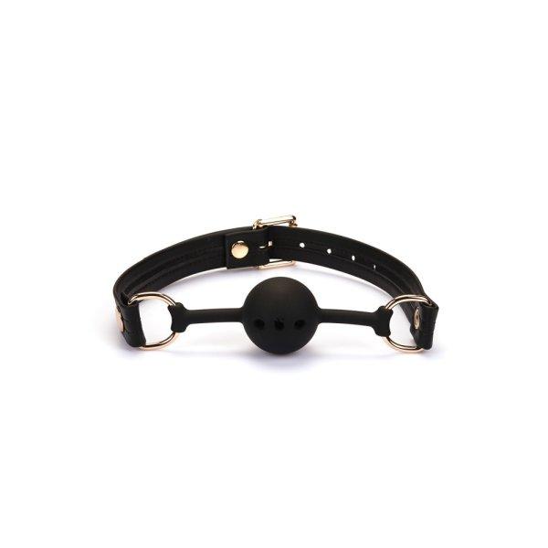  Black Organosilicon Ball Gag 