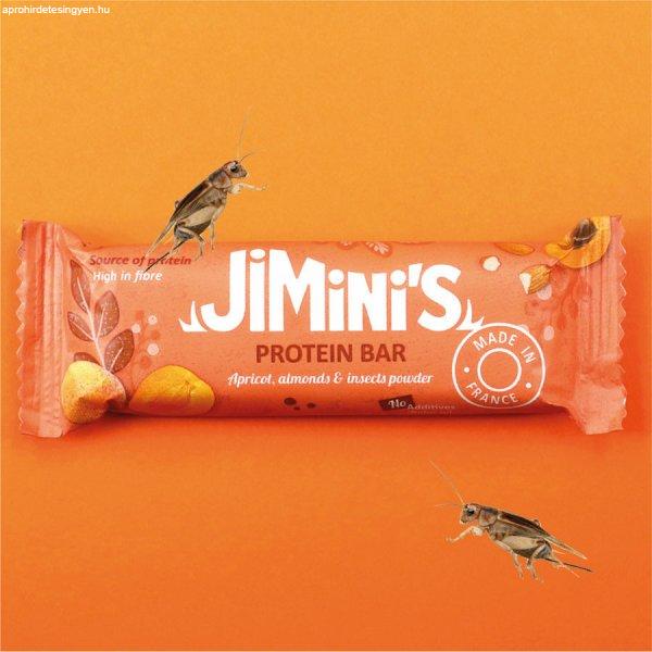 Jiminis Magas fehérjetartalmú sárgabarack és mandula ízű protein szelet
tücsökből 40g