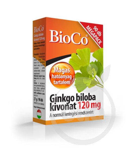 Bioco ginkgo biloba tabletta 120mg 90 db