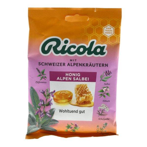 RICOLA CUKORKA MÉZ-ZSÁLYA 75G