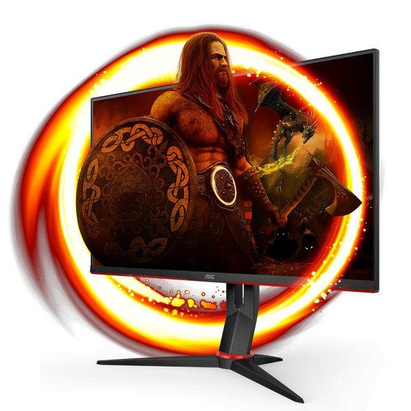 AOC Gaming 165Hz IPS monitor 27" Q27G2S/EU, 2560x1440, 16:9, 350cd/m2, 1ms,
2xHDMI/DisplayPort