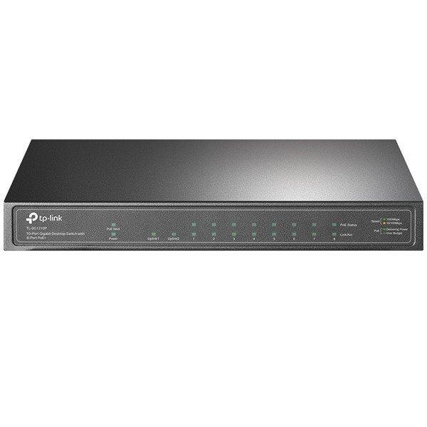 TP-LINK Switch 9x1000Mbps (8xPOE+) + 1xGigabit SFP, TL-SG1210P