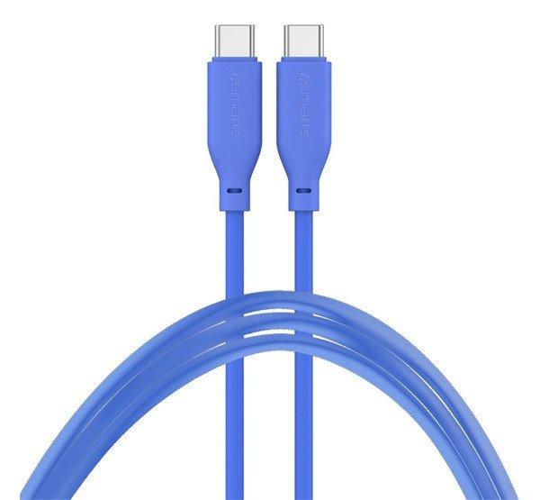 4smarts High Flex USB Type-C / USB Type-C Szilikon töltő- és adatkábel, 60W,
1.5m kék