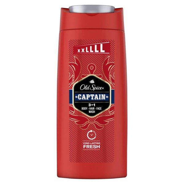 Old Spice Tusfürdő 3 az 1-ben Captain (Body, Hair, Face Wash) 675 ml