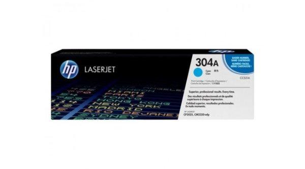 HP CC531A (304A) cián eredeti toner (≈2800 oldal)