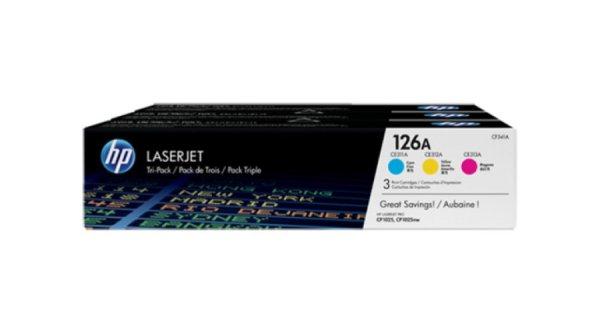 HP CF341A (126A) eredeti toner multipakk (CMY) ≈3x1000 oldal