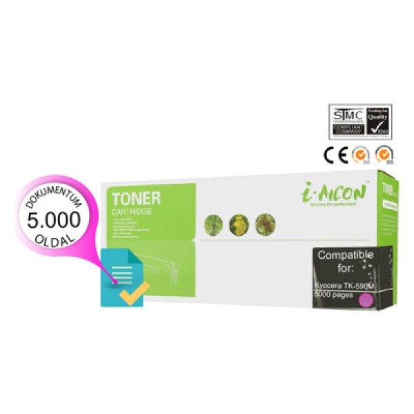 Kyocerá -hoz TK-590 M magenta UTÁNGYÁRTOTT toner (~5000 oldalas)