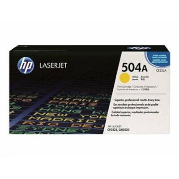 HP CE252A (504A) sárga eredeti toner (≈7000 oldal)