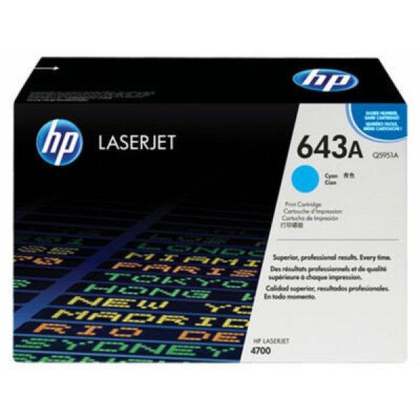 HP Q5951A (643A) cián eredeti toner (≈10000 oldal)