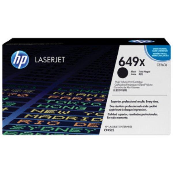 HP CE260X eredeti fekete toner, ≈17000 oldal (No.649X)