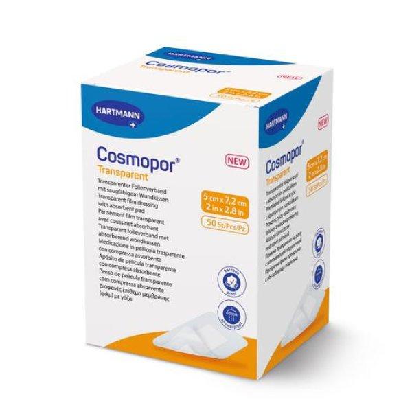 Cosmopor® Transparent steril filmkötszer sebpárnával (5x7,2 cm; 50 db)