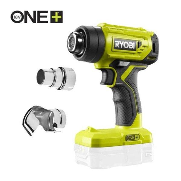 Ryobi 18V One Plus™ hőlégfúvó, tartozékkal, akkumulátor és töltő
nélkül - R18HG-0