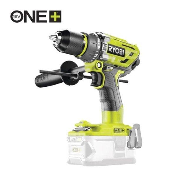 Ryobi 18V One Plus™ szénkefementes ütvefúró csavarbehajtó, övcsipesszel,
akkumulátor és töltő nékül - R18PD7-0