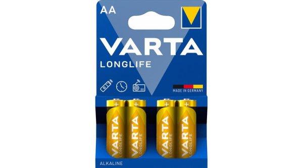 VARTA Longlife Alkáli ceruza Tartós elem AA LR6 B4