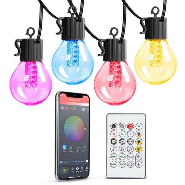 Garden of Eden Smart fényfüzér - 25 db RGB LED - 7,5 m - bluetooth, 100-240V,
7W (11745)