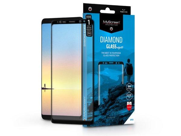 Samsung N950F Galaxy Note 8 edzett üveg képernyővédő fólia ívelt
kijelzőhöz - MyScreen Protector Diamond Glass Edge3D - fekete