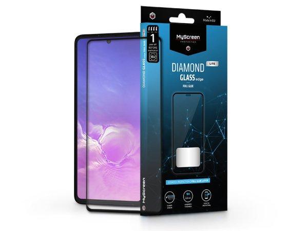 Samsung G770F Galaxy S10 Lite/A915F Galaxy A91 edzett üveg képernyővédő
fólia - MyScreen Protector Diamond Glass Lite Edge2.5D Full Glue - fekete