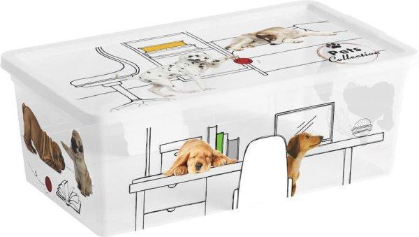 Doboz fedővel KIS C Style Pets XS, 6L, 19x34x12 cm