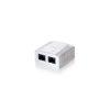 Equip Fali aljzat - 235212 (2 port, Cat6, UTP, fehr)