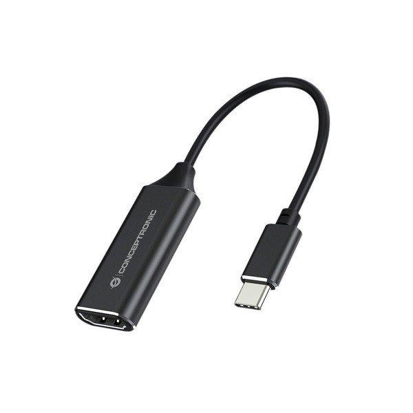 Conceptronic átalakító - ABBY03B (USB-C 3.2 to HDMI, 4K/30Hz, aluminium,
fekete)