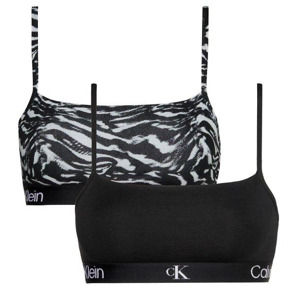 Calvin Klein 2 PACK- női melltartó Bralette CK96 QF7215E-BIK S