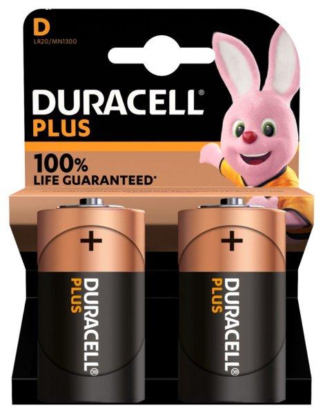 Duracell Plus D MN1300 góliát (LR20) alkáli elem bl/2