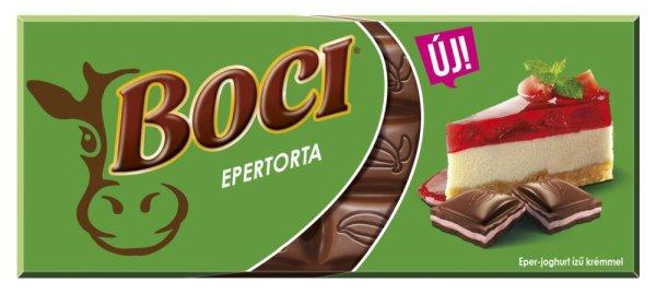 Boci Epertorta eper-joghurt ízű krémmel töltött tejcsokoládé 90 g