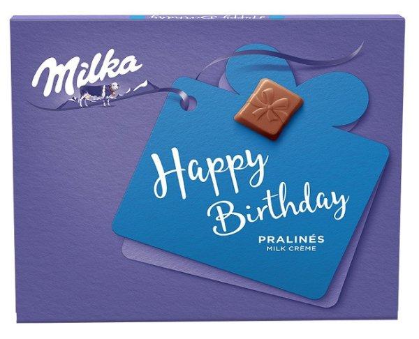 Milka Desszert 110G Happy Birthday Praliné Tej Krémmel