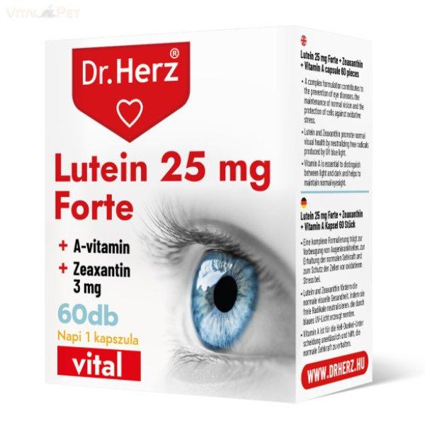 Dr. Herz Lutein 25 mg Forte 60 db kapszula doboz