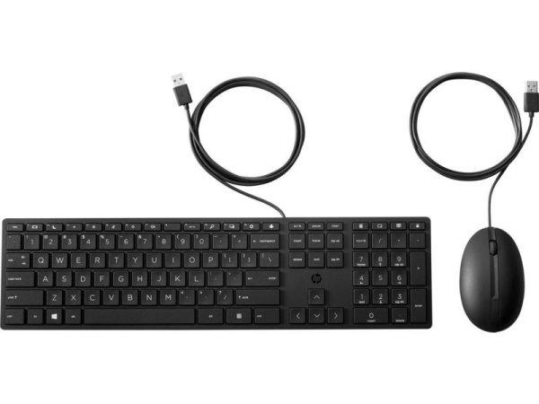 HP 320MK Wired Keyboard and Mouse Black HU