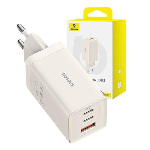 Baseus GaN5 65W Charger with 1m Type-C Cable White