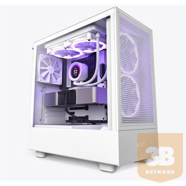 HÁZ NZXT Midi - H5 Flow Edition - Matt fehér - CC-H51FW-01