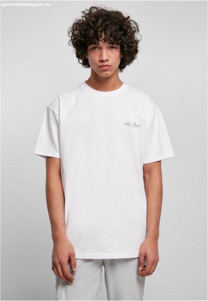 Urban Classics Small Scribt Logo Tee white