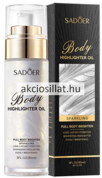 Sadoer Body Highlighter Oil #01 Silver Csillámos Testápoló olaj 85ml