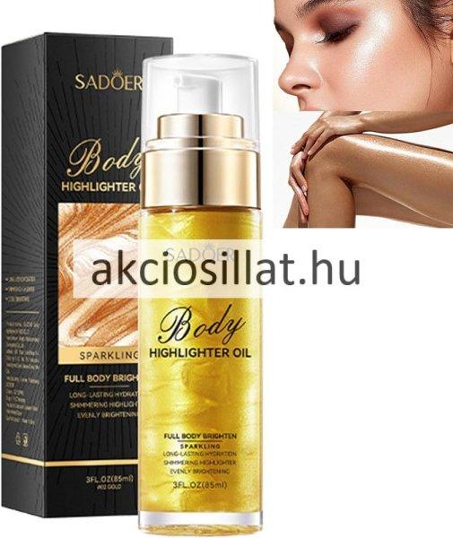 Sadoer Body Highlighter Oil #02 Gold Csillámos Testápoló olaj 85ml