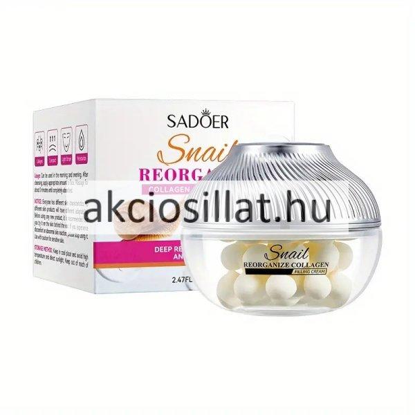 Sadoer Snail Reorganize Collagen Filling Cream arckrém 70g