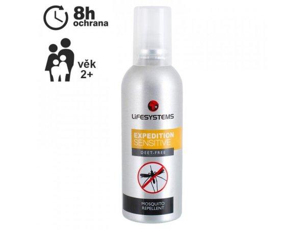 Lifesystems szúnyog- és kullancsriasztó Expedition Sensitive Spray 100 ml