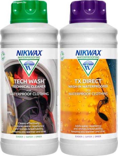 Nikwax 2 db készlet Twin Tech Wash / TX.Direct Wash-In 1l