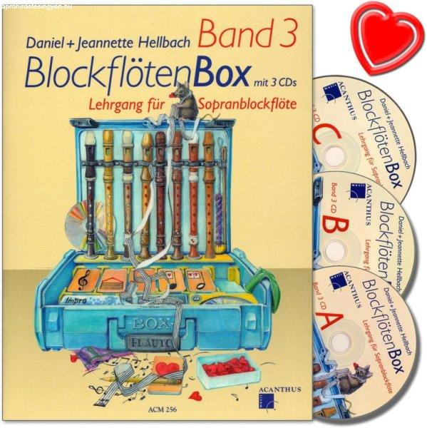 BLOCKFLÖTEN BOX BAND 3 ,Könyv és CD