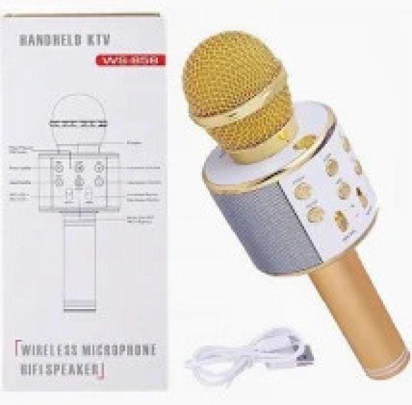 Bluetooth karaoke mikrofon WS-858-Gold