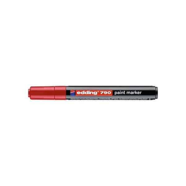 Lakkmarker, 2-3 mm, EDDING "790", piros