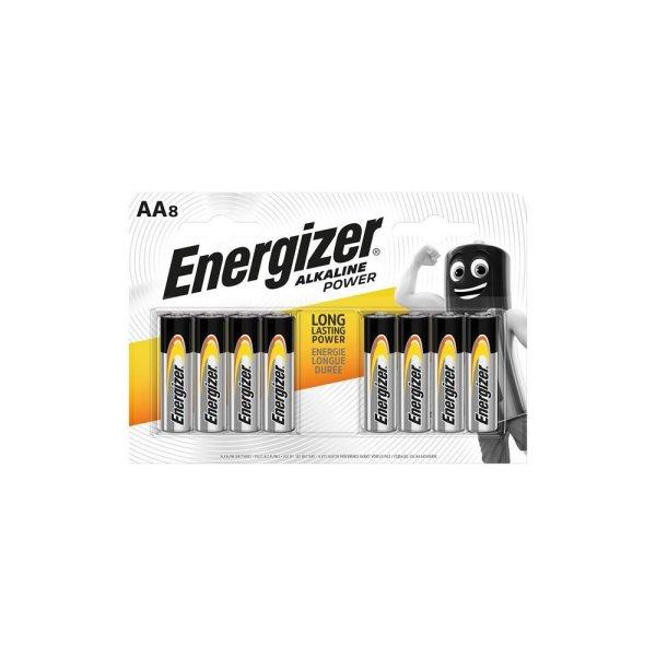 Elem, AA ceruza, 8 db, ENERGIZER "Alkaline Power"